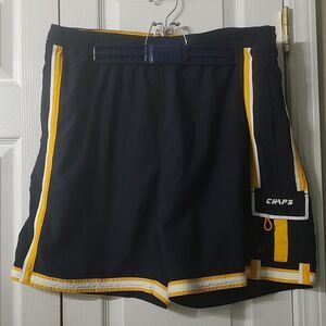 Chaps navy yellow swim trunk shorts  Sz XL NWOT